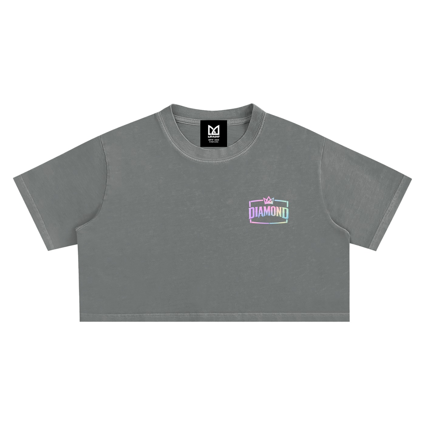 Graphic Washed Crop Top