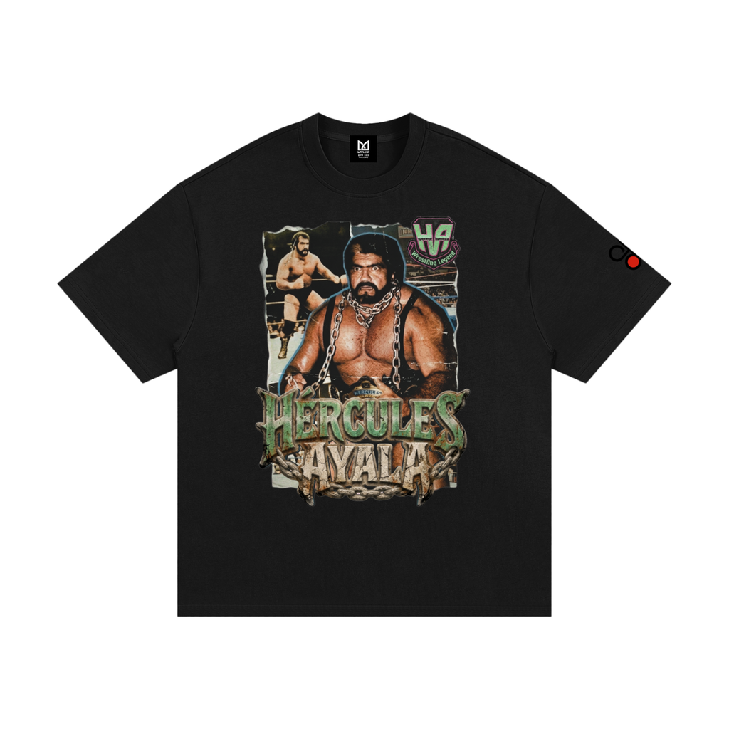 Camiseta DMD Diamond tributo a Hércules Ayala, algodón pesado, vista frontal