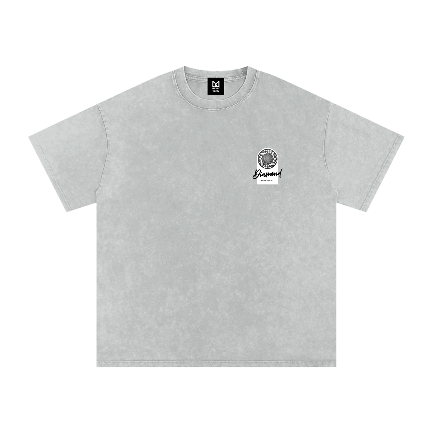 Diamond Wave 250g ウォッシュド ルーズコットンTシャツ