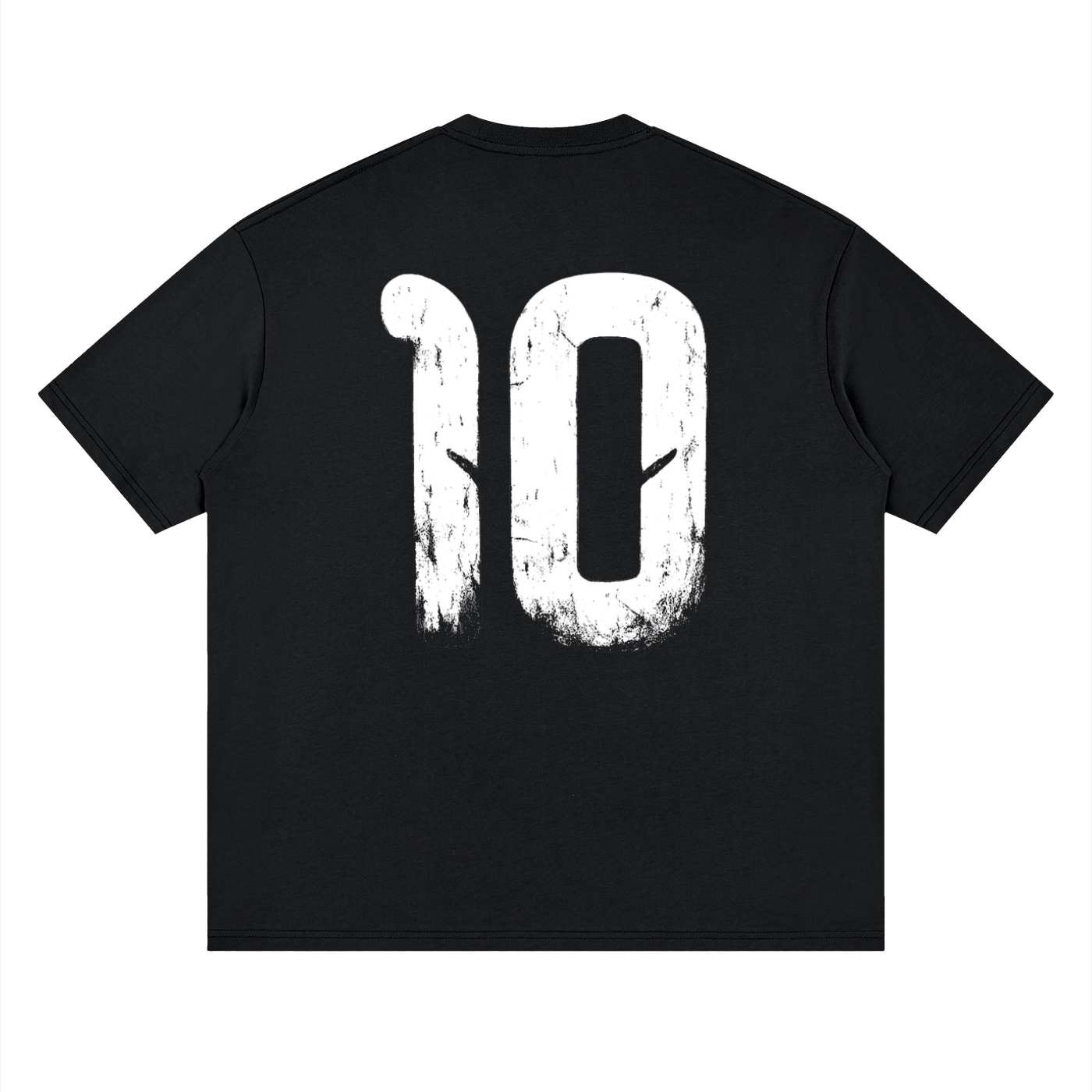Camiseta DMD Diamond Messi streetwear drop shoulder, vista trasera