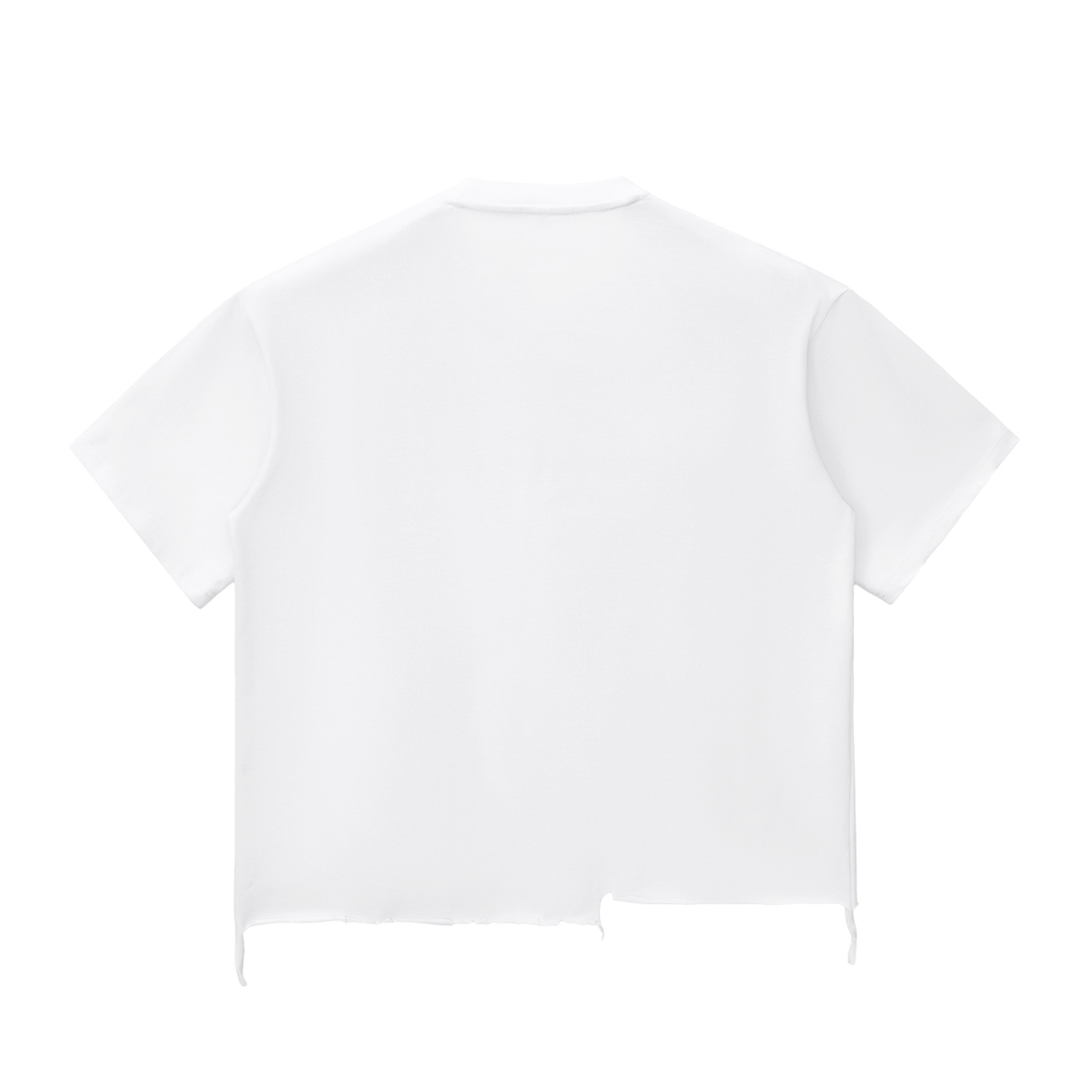ダイヤモンドスノーウォッシュ切りっぱなしヘム ボクシーTシャツ