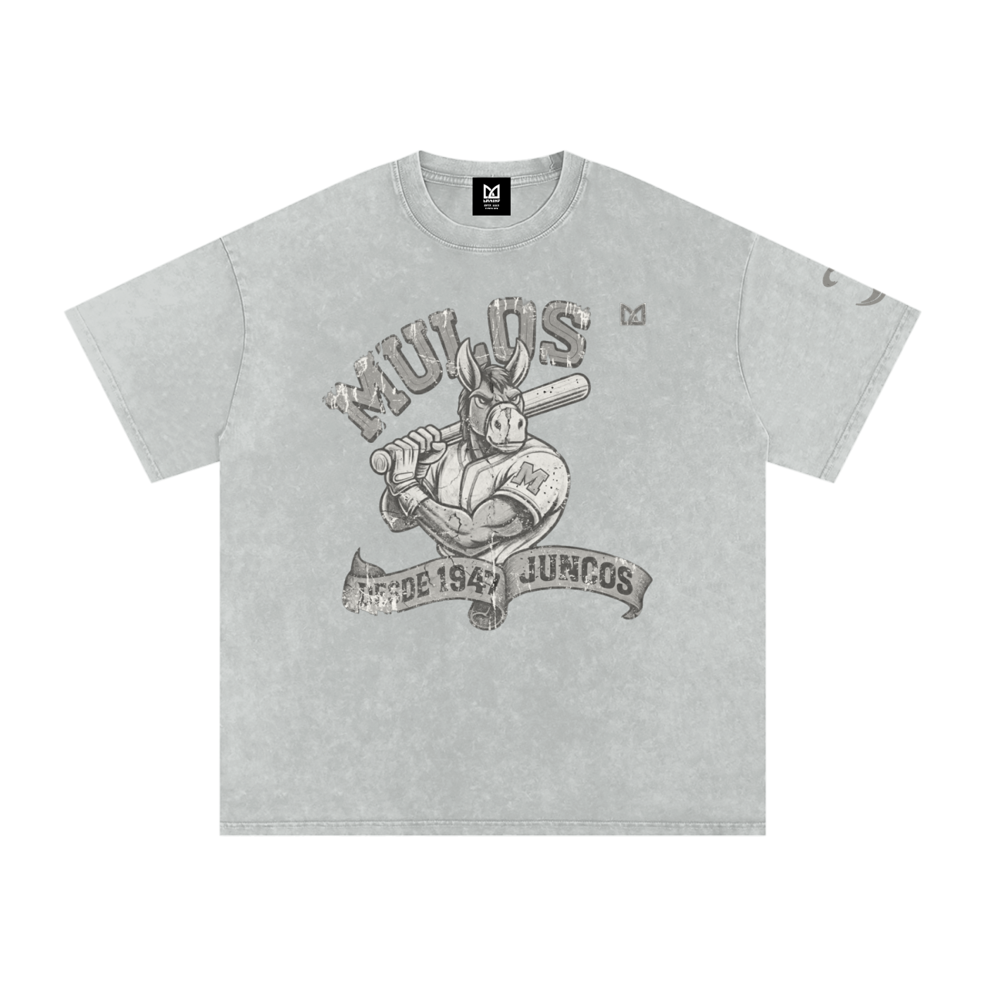Mulos「J」ルーズ250gコットンTシャツ