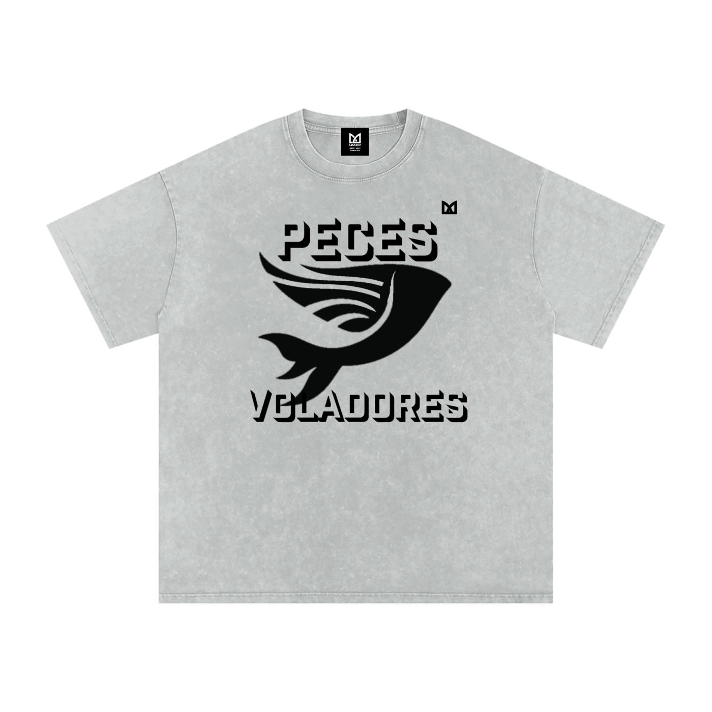 Peces Voladores Washed Oversized Cotton T-Shirt