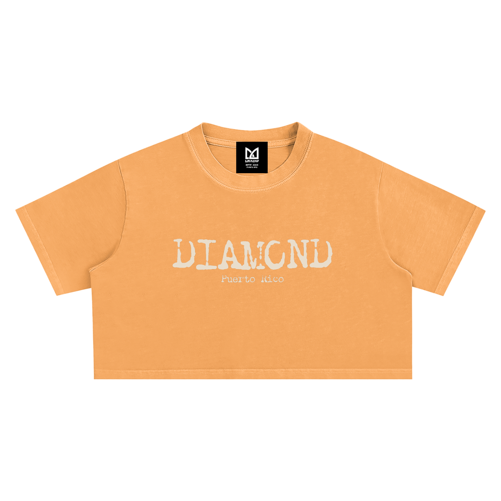 Graphic Washed Crop Top