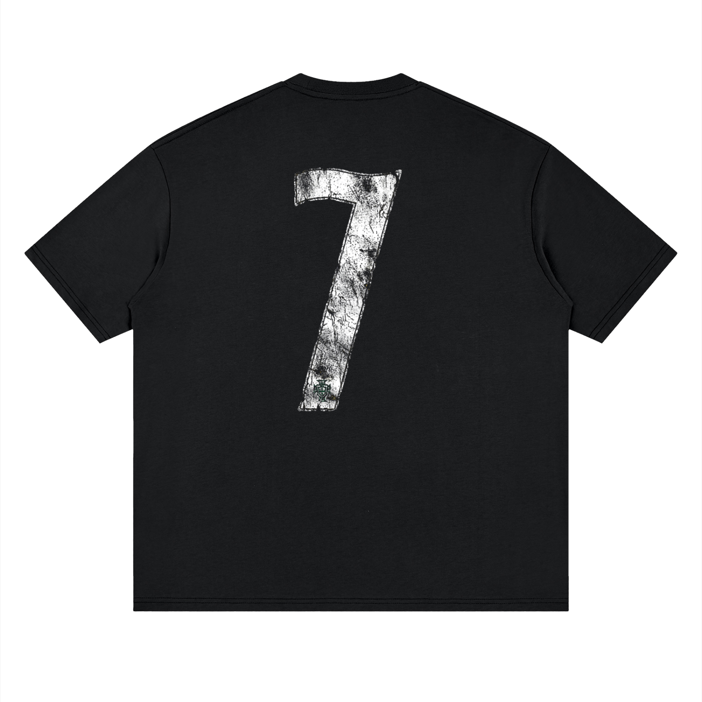 Camiseta DMD Diamond Ronaldo streetwear drop shoulder, vista trasera