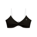 Women's Color Block Ruched V-Neck Sports Bra