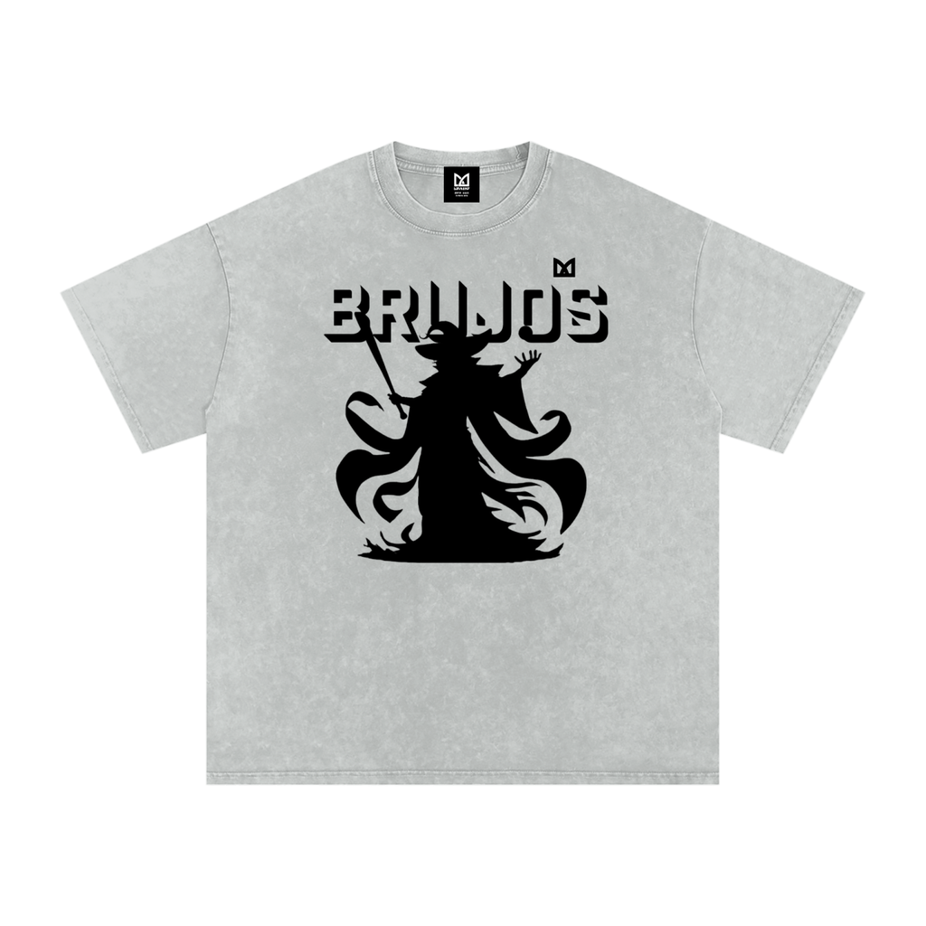 Brujos Washed Oversized Cotton T-Shirt