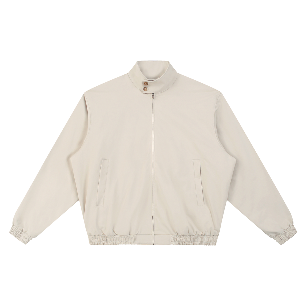 Stand Collar Bomber Jacket, Camel Gray, Dark Gray & Black, unisex