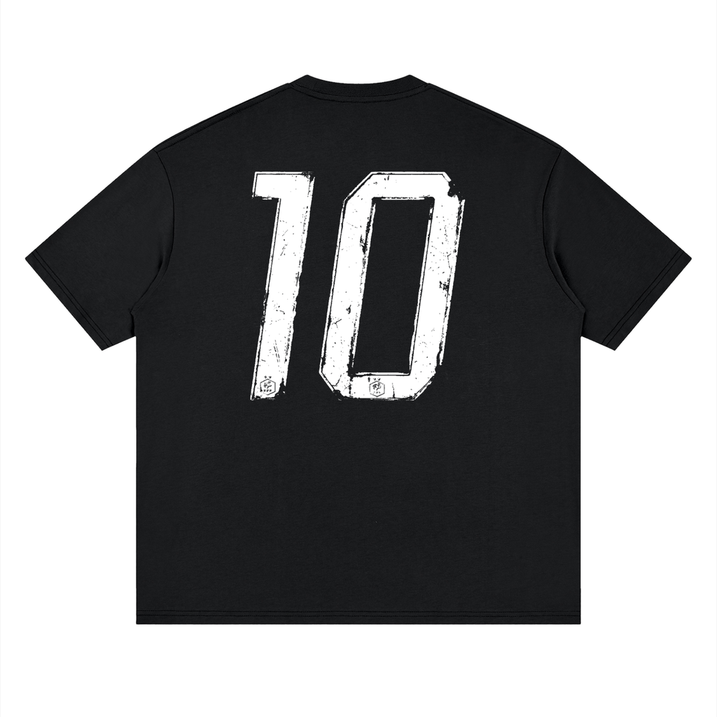 Camiseta DMD Diamond Mbappé streetwear drop shoulder, vista trasera