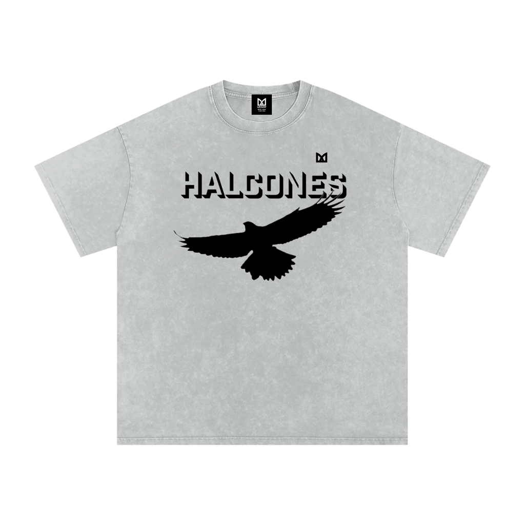 Halcones Washed Oversized Cotton T-Shirt