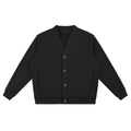 This versatile cardigan combines a relaxed V-neck design with a short-loop fleece interior for premium comfort. The heavyweight cotton-polyester construction offers substantial warmth without bulk.