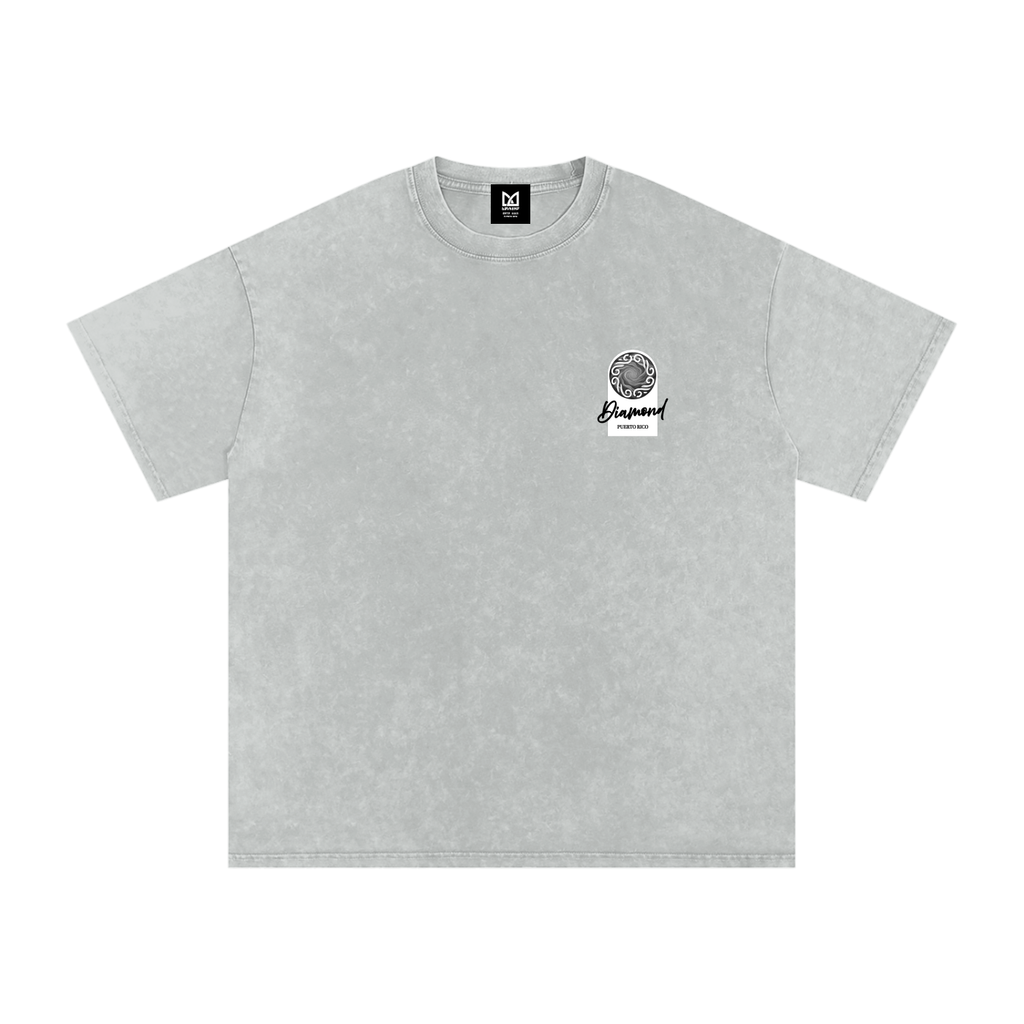 Diamond Wave 250g Washed Loose 100% Cotton T-Shirt