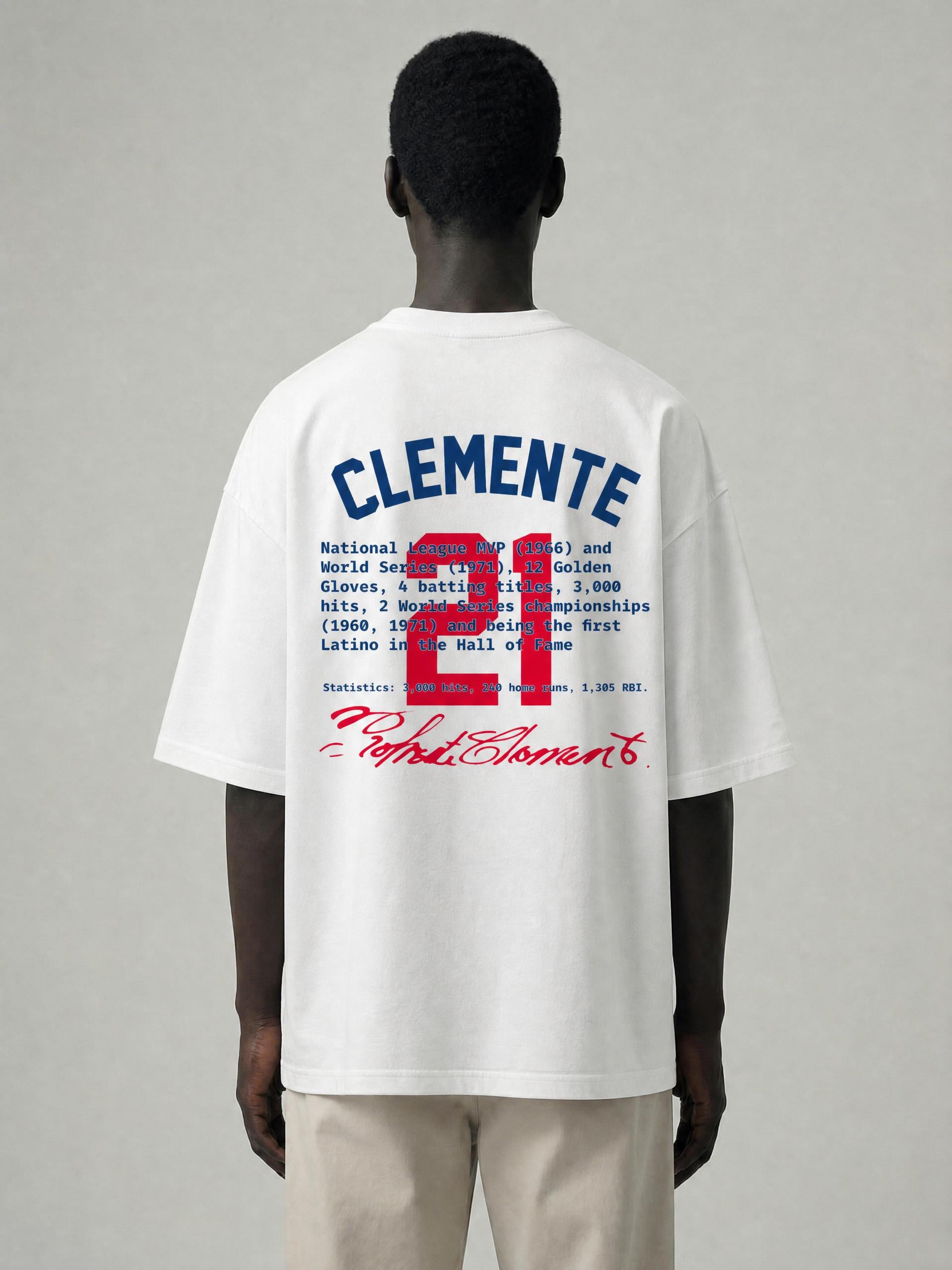 Roberto Clemente 330g Heavyweight Cotton T-Shirt