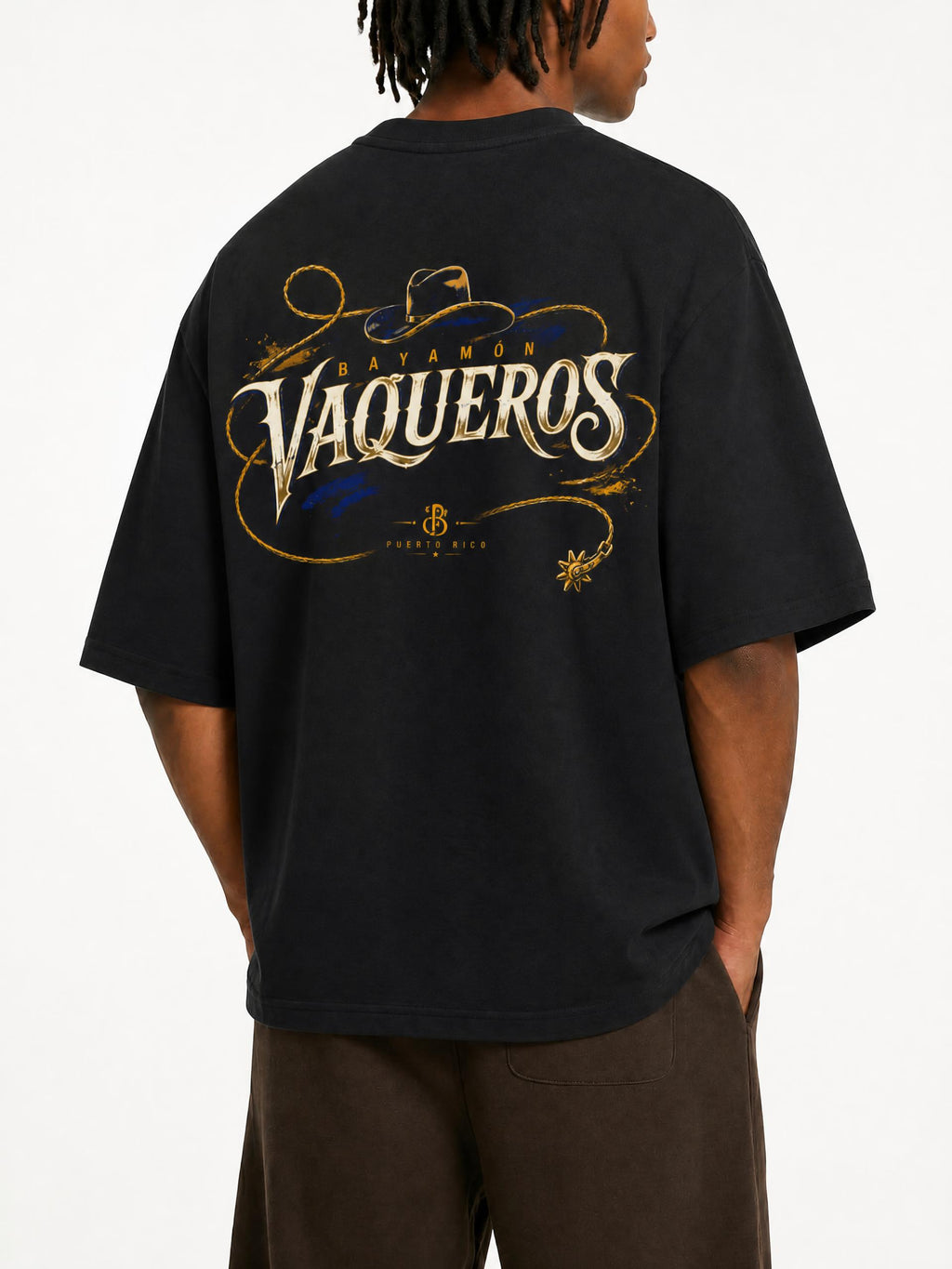 Vaqueros de Bayamón Streetwear Loose Drop Shoulder T-Shirt