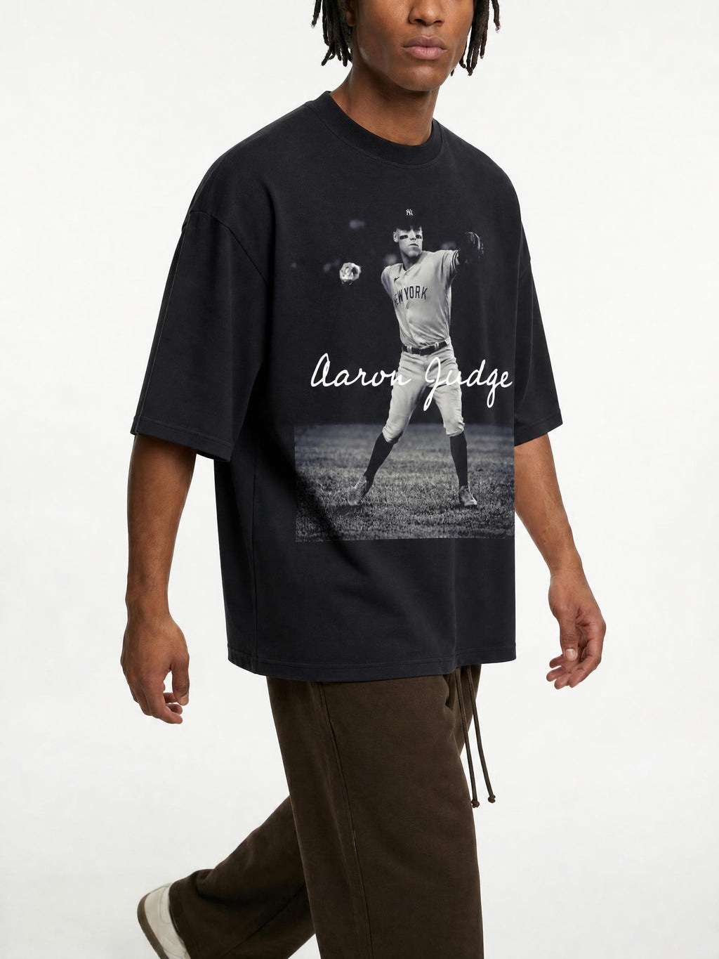 Camiseta DMD Diamond streetwear drop shoulder, algodón 190g, vista frontal