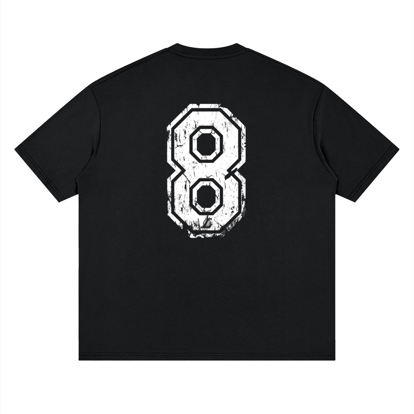 Camiseta DMD Diamond tributo a Kobe Bryant, streetwear oversized, vista trasera