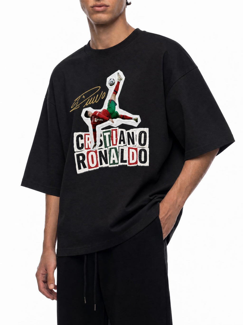 Cristiano Ronaldo Oversized Heavyweight Cotton T-Shirt