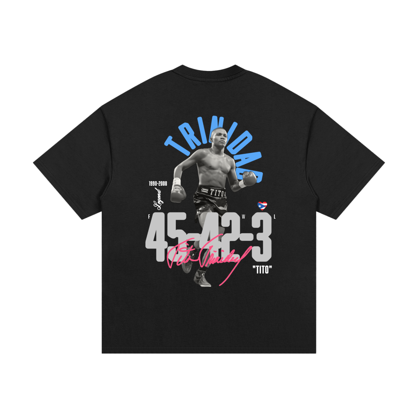 フェリックス・ティト・トリニダード 330g ヘビーウェイト コットン Tシャツ