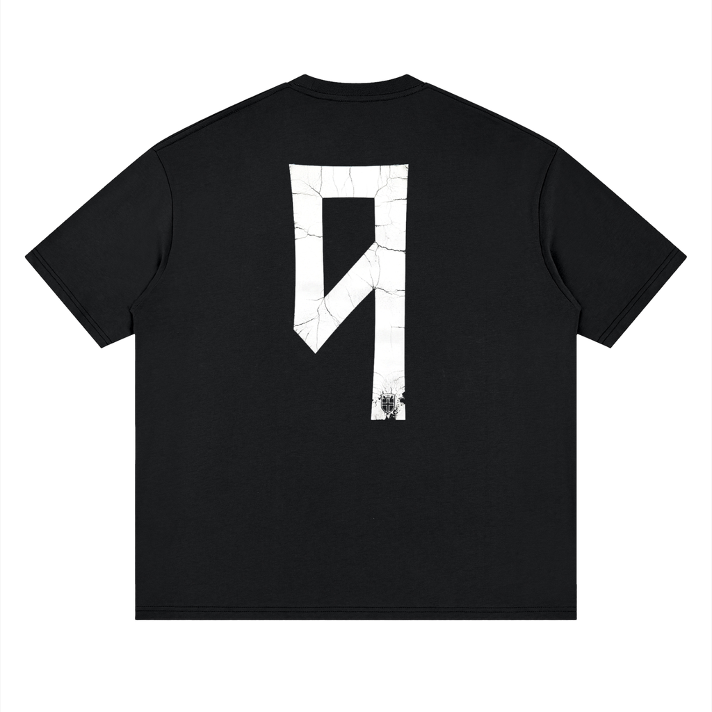 Camiseta DMD Diamond Haaland streetwear drop shoulder, vista trasera