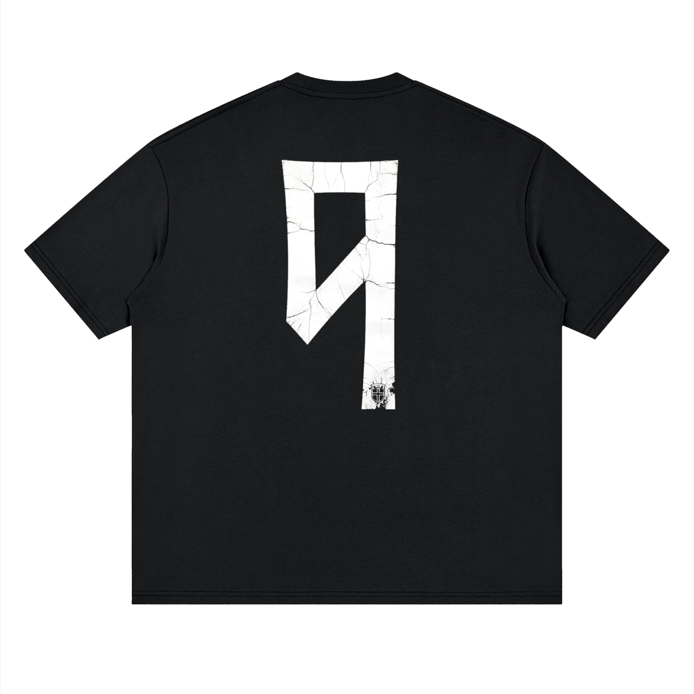 Camiseta DMD Diamond Haaland streetwear drop shoulder, vista trasera