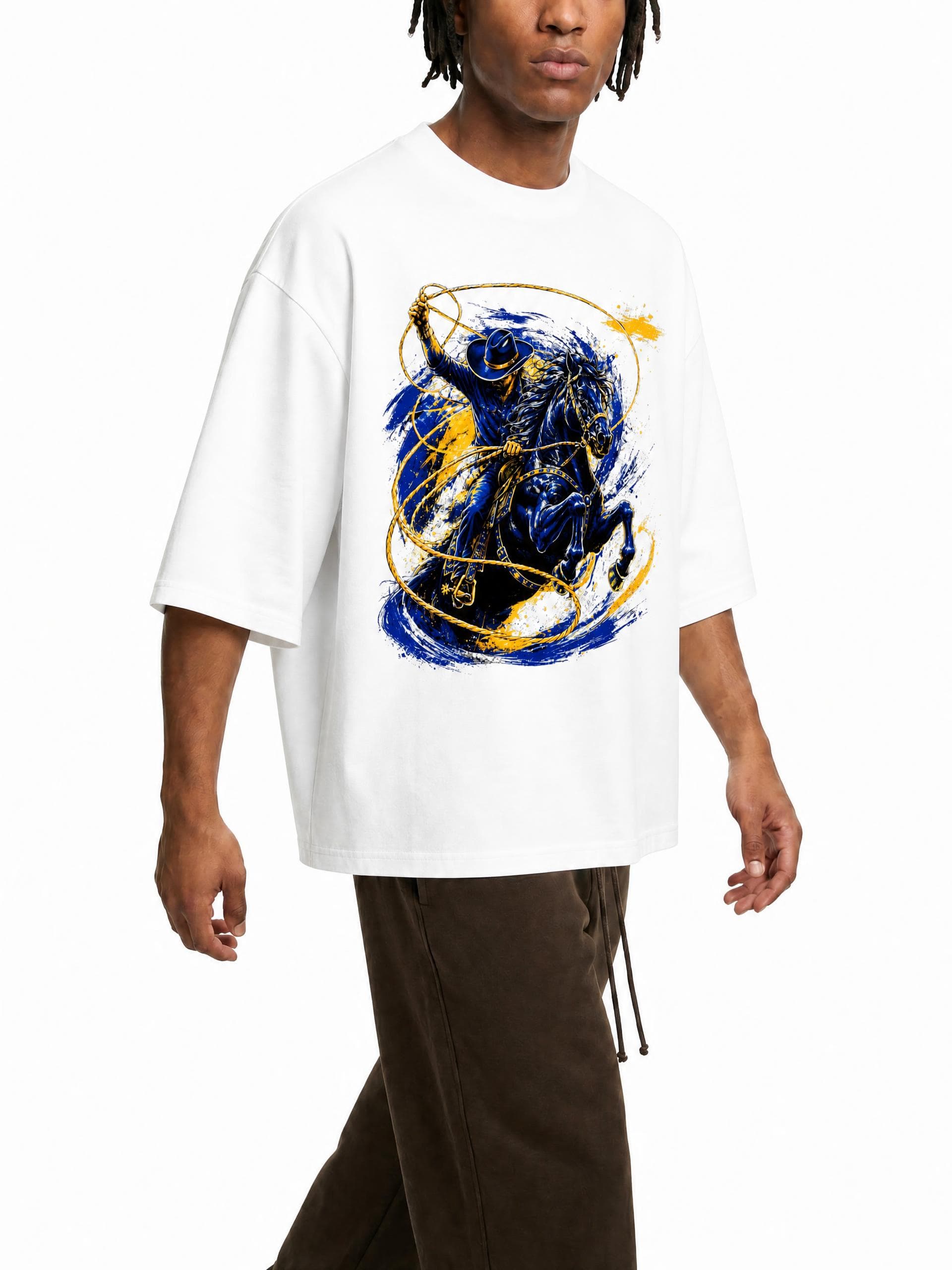 Vaqueros de Bayamón Streetwear Loose Drop Shoulder T-Shirt