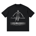 Camiseta DMD Diamond Ronaldo streetwear drop shoulder, vista frontal