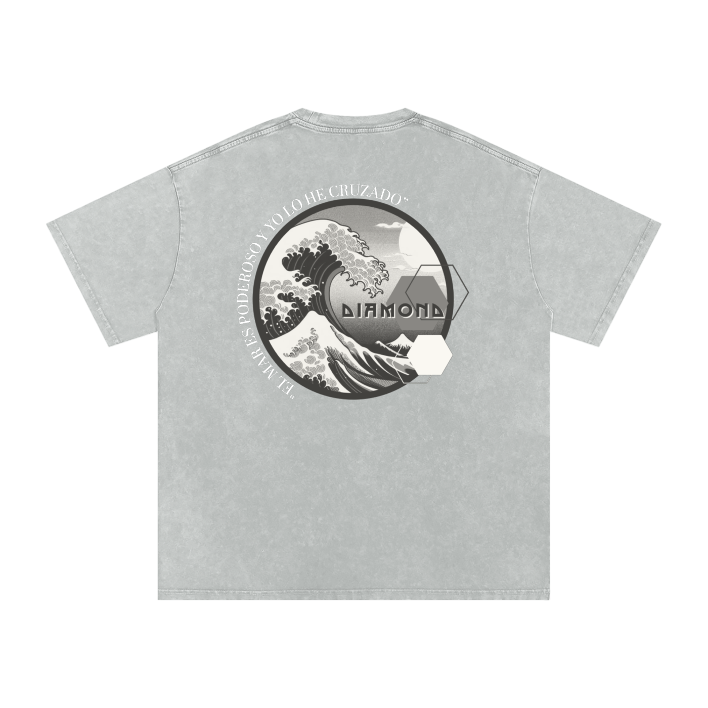 Diamond Wave 250g ウォッシュド ルーズコットンTシャツ